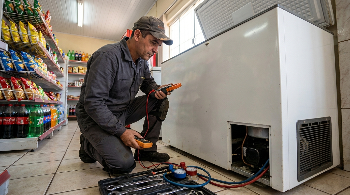 Conserto de placa eletrônica de freezer em Piracicaba‑SP